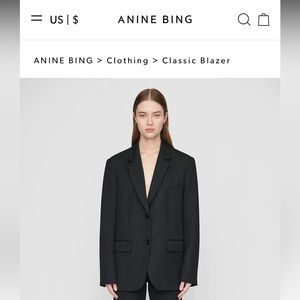 Anine Bing Classic Blazer
